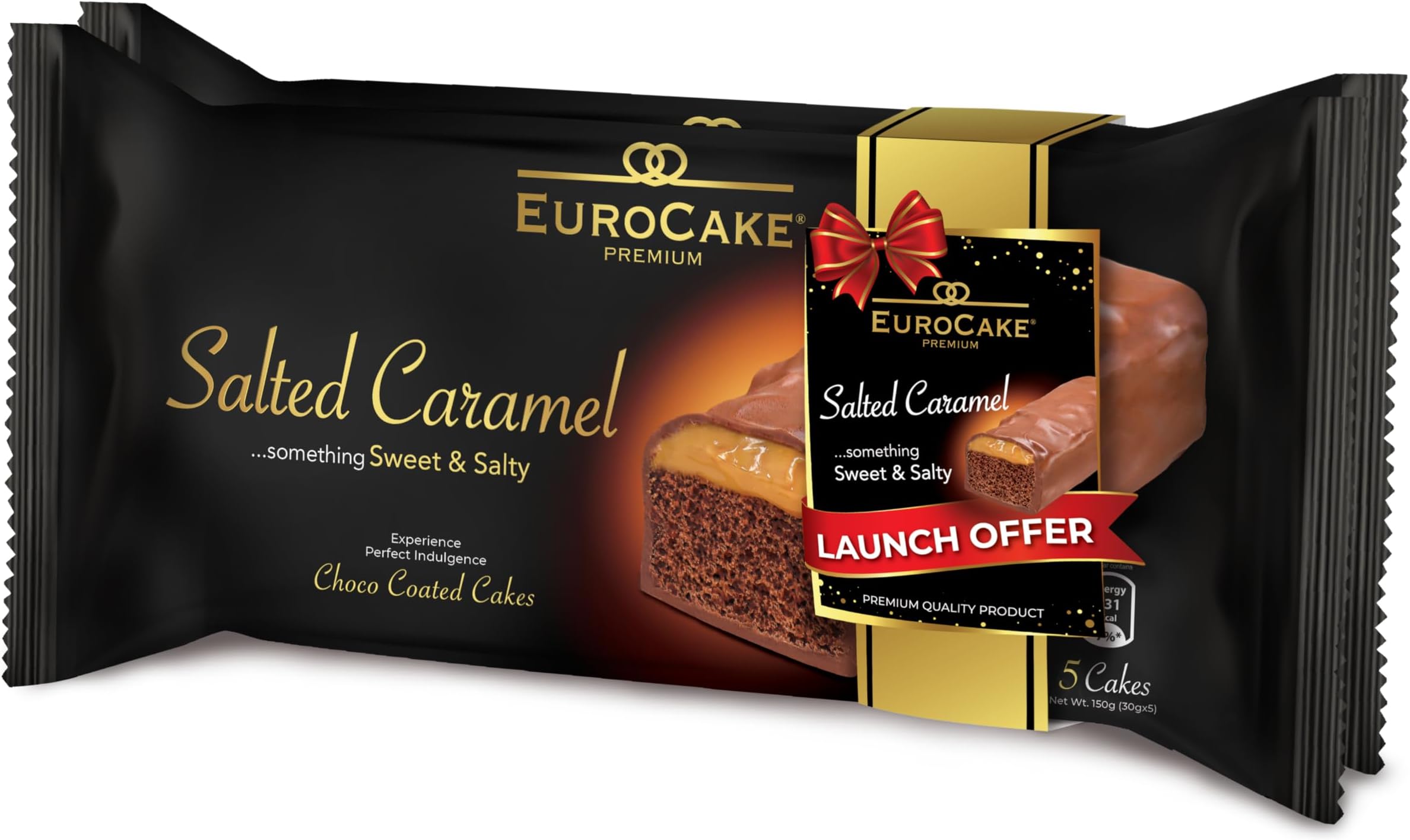 Euro Cake Salted Caramel Coated 150 g, 2-Pack