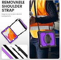 Vista 6 de Timecity - Funda para iPad de 9ª/8ª/7ª generación, de 26 cm, versión 2021/2020/2019, con protector de pantalla integrado, soporte, portalápices