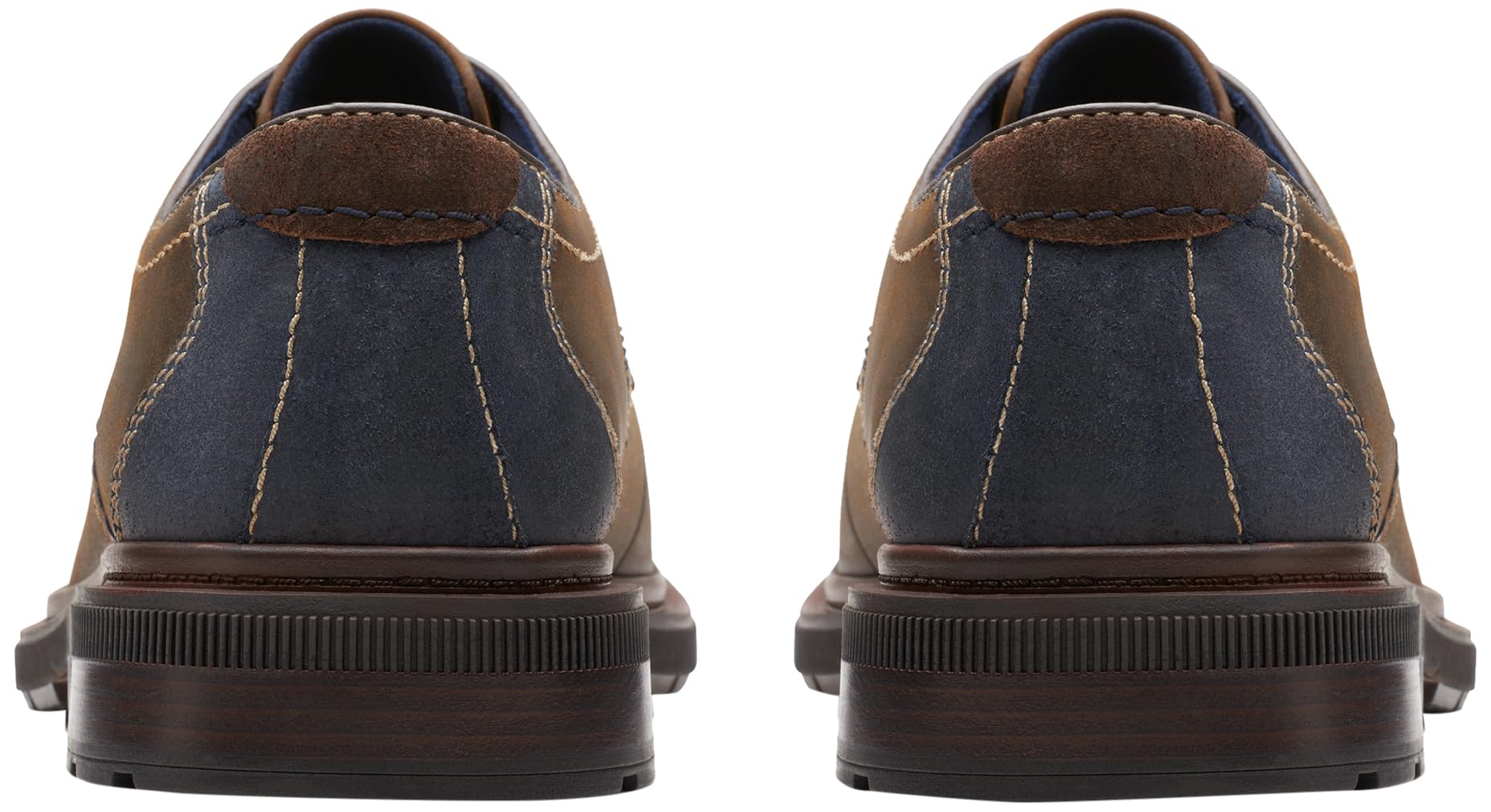 Clarks Burchill Derby Uomo, Pelle di Cera d'api, 41 EU