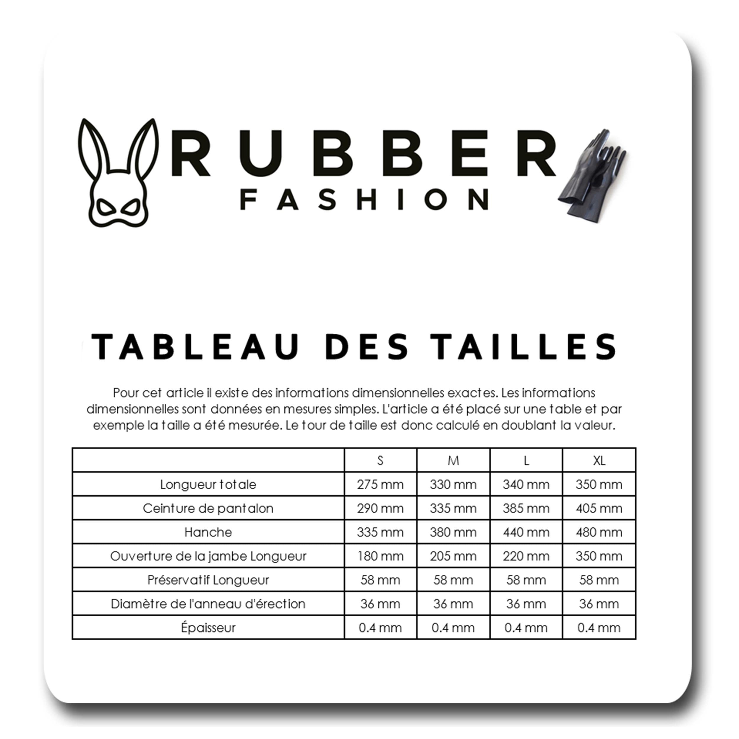 Rubberfashion Pants Latex - Slip Latex - Hotpants Courts Sexy en Latex avec Anneau pénis - Lingerie Rubber pour Homme