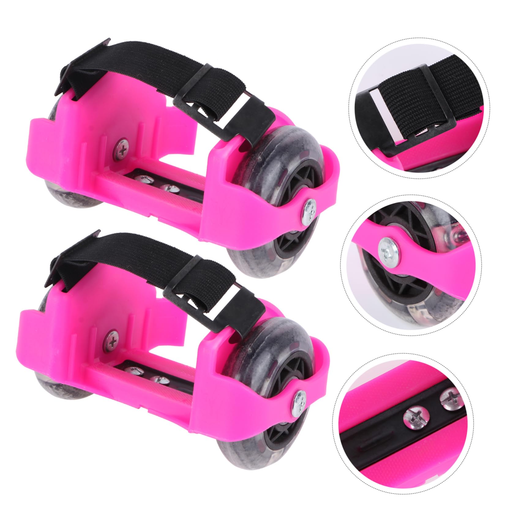 Toyvian 1 Pair Boys and Girls Flash Skates Outdoor Lights Adjustable Wheel Shoes for Boys and Girls Toy Skates Light