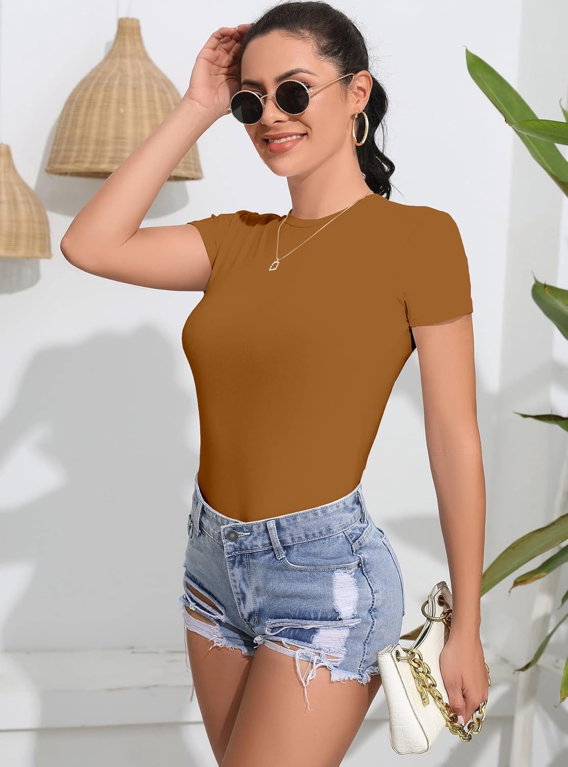 UNTYHOTS Body feminino manga longa gola redonda camisetas básicas com nervuras em promoção! Veja a oferta e mais achadinhos de Blusas 8 Hoje é o melhor dia para comprar UNTYHOTS Body feminino manga longa gola redonda camisetas básicas com nervuras com aquele preço maroto! Promoção! Aproveite a oferta! 8
