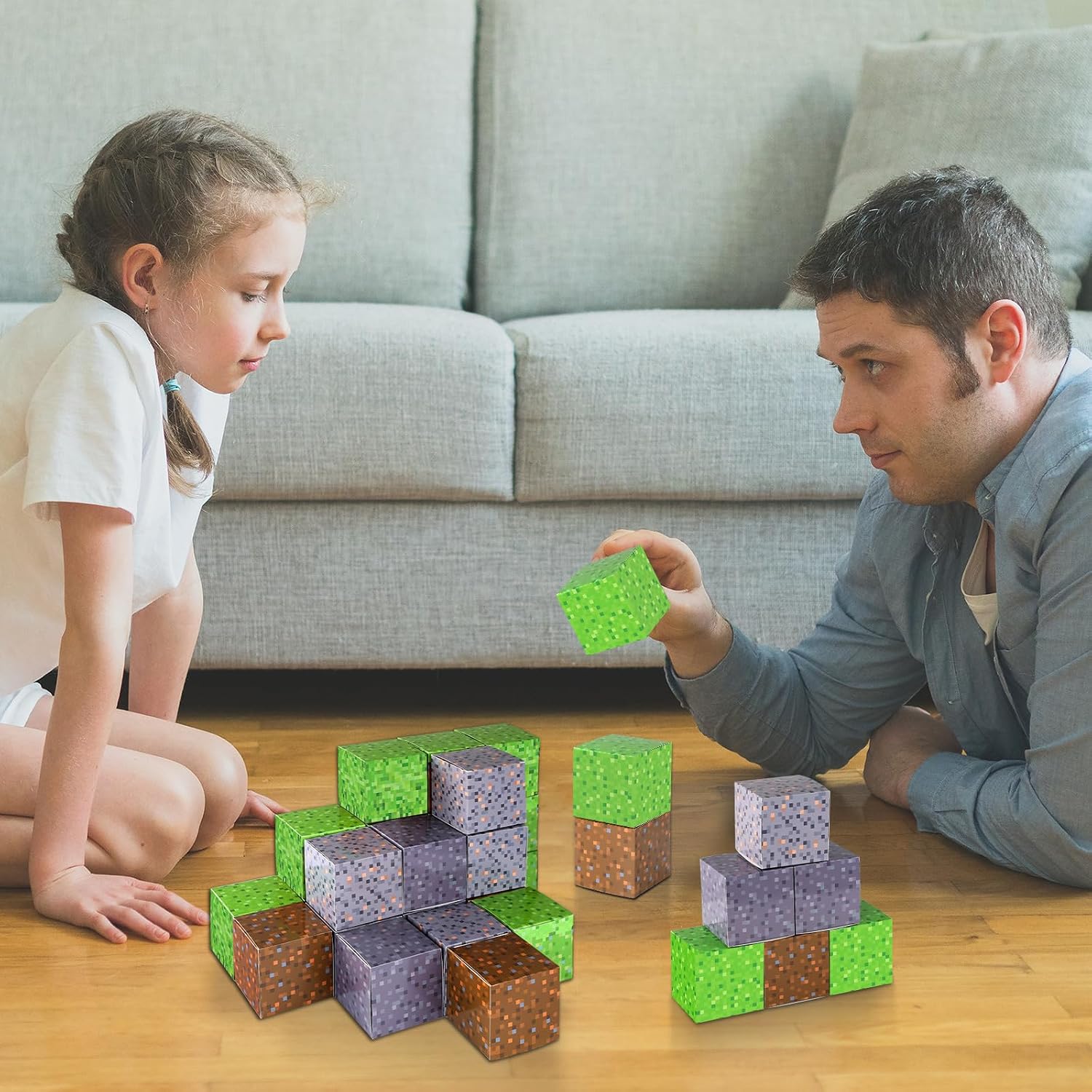 MinFyberd 24 Pcs Small Pixel Gift Boxes Pixel Favor Treat Box Video Game Goodie Paper Boxes Gaming Party Supplies for Boys Girls Kids Teenagers Gamers Birthday Party Decorations