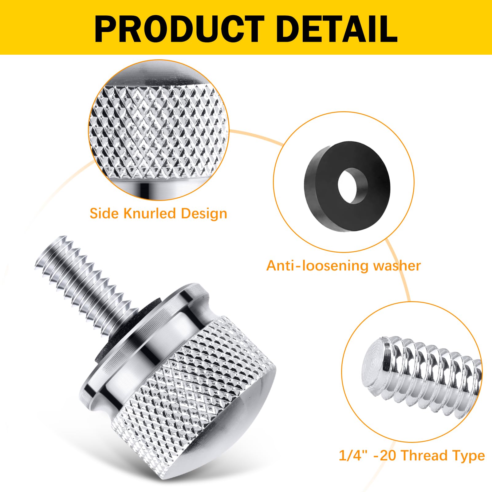 Amazon.co.jp: フェンダーシートナットキット、1/4-20スレッド