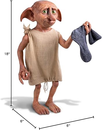 The Ashton-Drake Galleries Warner Brother's Harry Potter Dobby The House Elf Collectible Figure, 18 inches, Poseable, Hand-Painted Hard Vinyl with Glossy Inset Eyes
