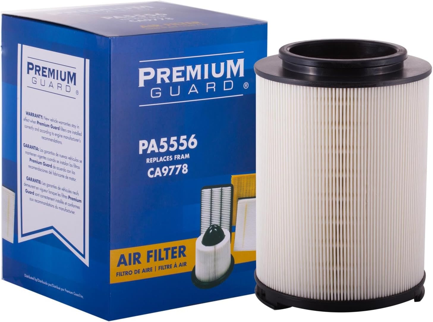 PG Engine Air Filter PA5556 | Fits 2004-2006 Chevrolet Colorado, 2004-2006 GMC Canyon, 2006 Hummer H3, 2007 Isuzu i-290, 2006 i-280, i-350, 2007 i-370