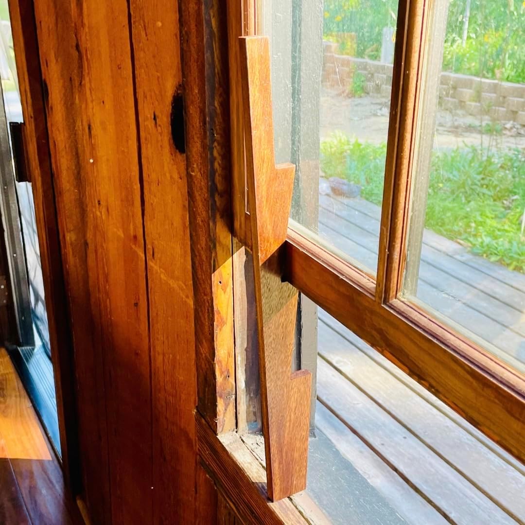 The Window Prop Stick Opener - Prop Any Window Open Instantly - Premium Wood (Natural Black Walnut Wood)