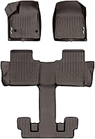 Vista 10 de MAXLINER - Juego de tapetes de piso de ajuste personalizado de 3 filas compatibles con Cadillac XT6 2020-2025