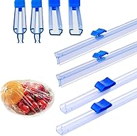 UtySty 4-Pack 13 Inch Plastic Wrap Cutter Blades - Reusable Slide Cutters with Stainless Steel Blade for Cling Film Dispensers