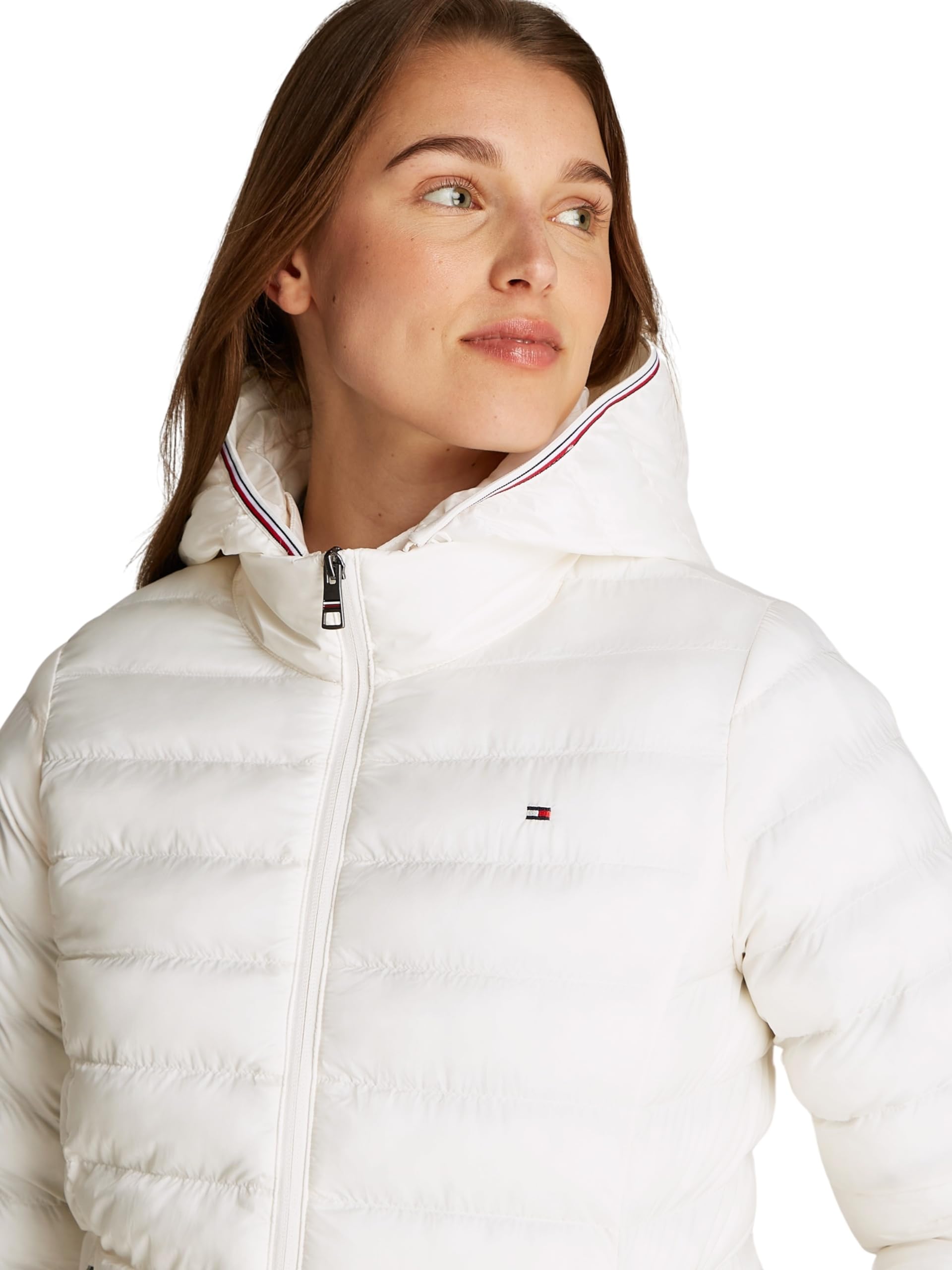 Tommy Hilfiger Mujer Cazadora Padded Global Stripe Jacket Cazadora de entretiempo
