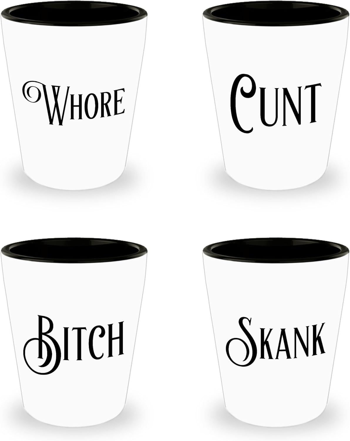 Dirty Shot Glass Set Rude Adult Funny Shot Glasses For