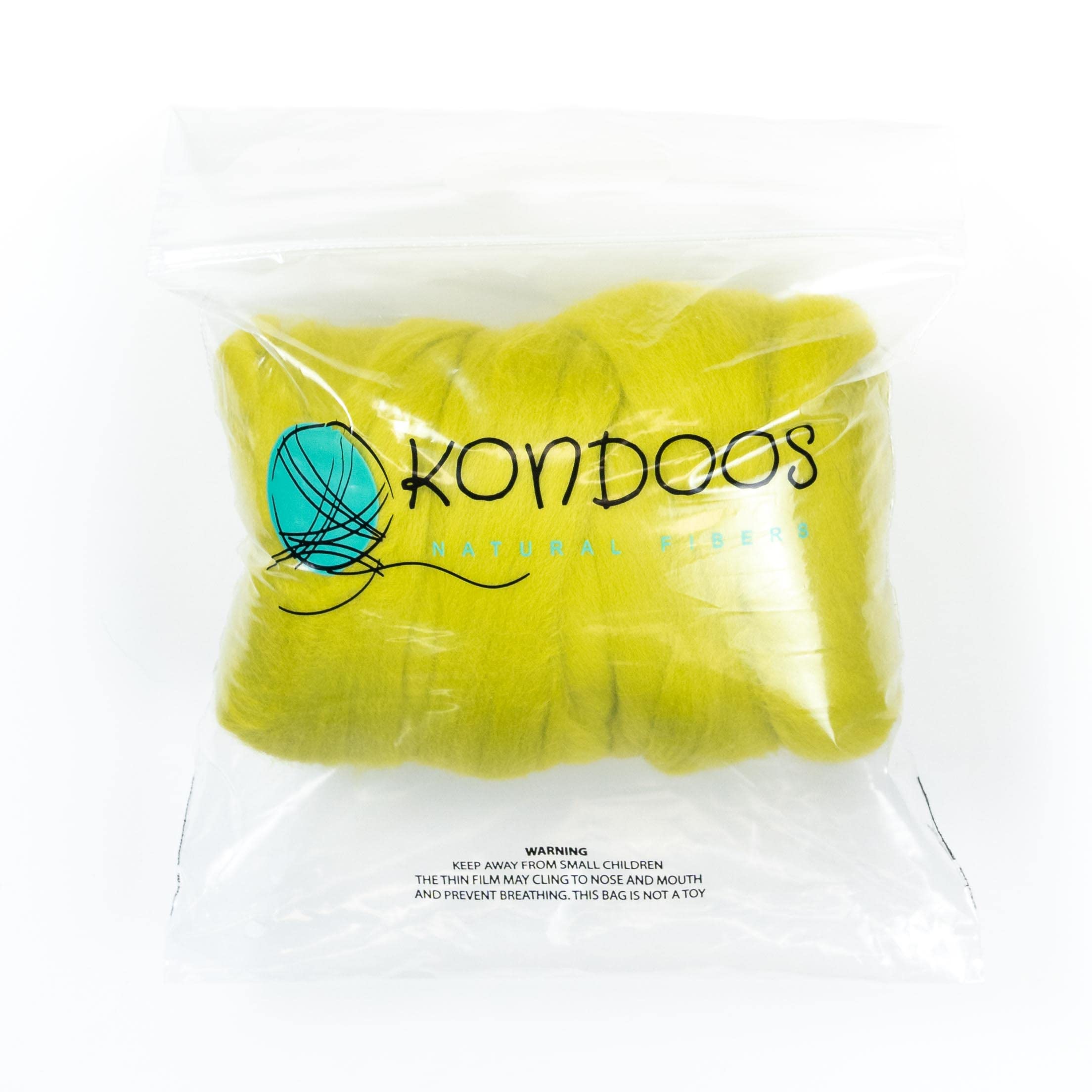 Kondoos Coloured 225 gram Natural Wool roving Tops, Best Wool for Needle Felting Wet Felting, handcrafts - Image 3