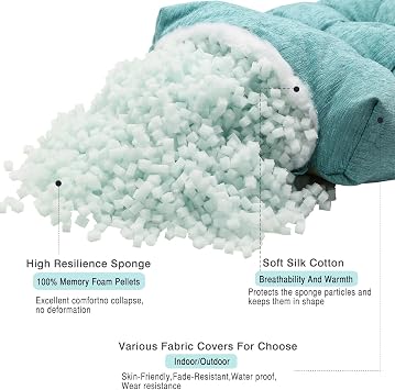 Custom Seat Cushion, Anti-Slip High Density Foam Swing Seat Cushion, Indoor/Outdoor Garden Furniture Tufted Furniture Seat Cushion, Piano Bench (4 Inches Thick, Custom Sizes, Custom Colors)