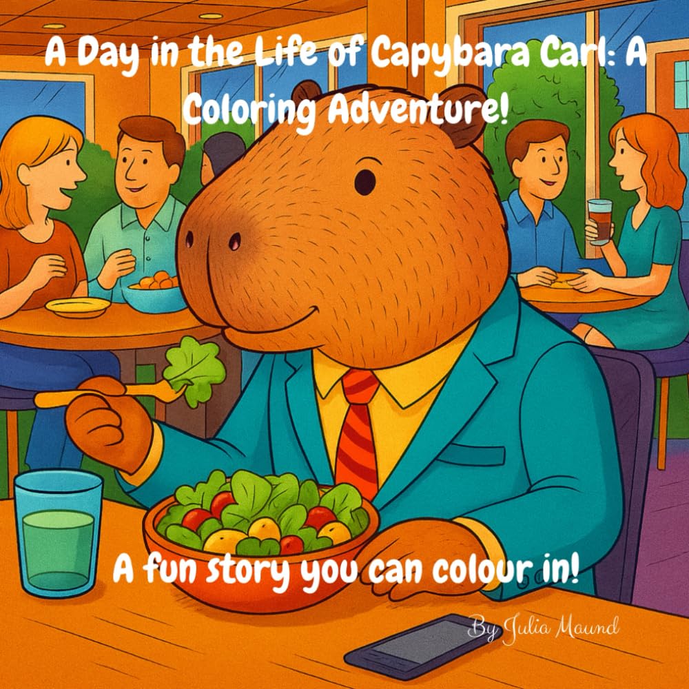A Day in the Life of Capybara Carl: A Coloring Adventure!