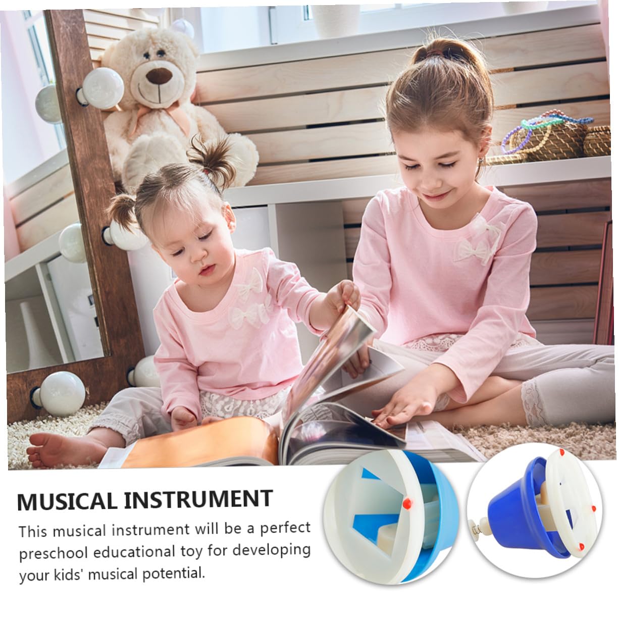 Campana de Ocho Tonos para Niños, Instrumento Musical de Acero Inoxidable