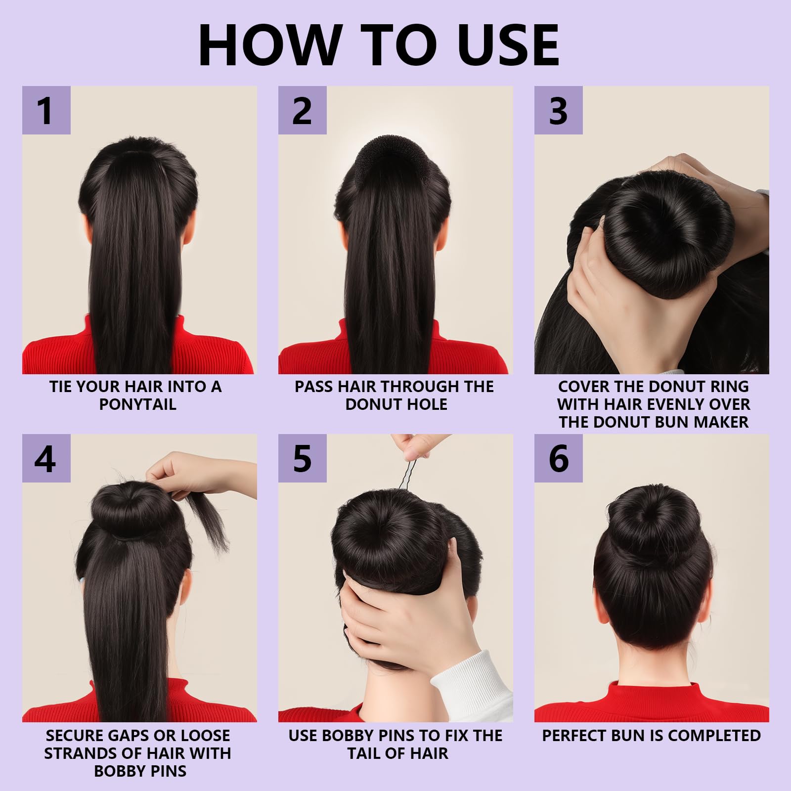 Teenitor Hair Bun Maker Set - Buns & Updos -3