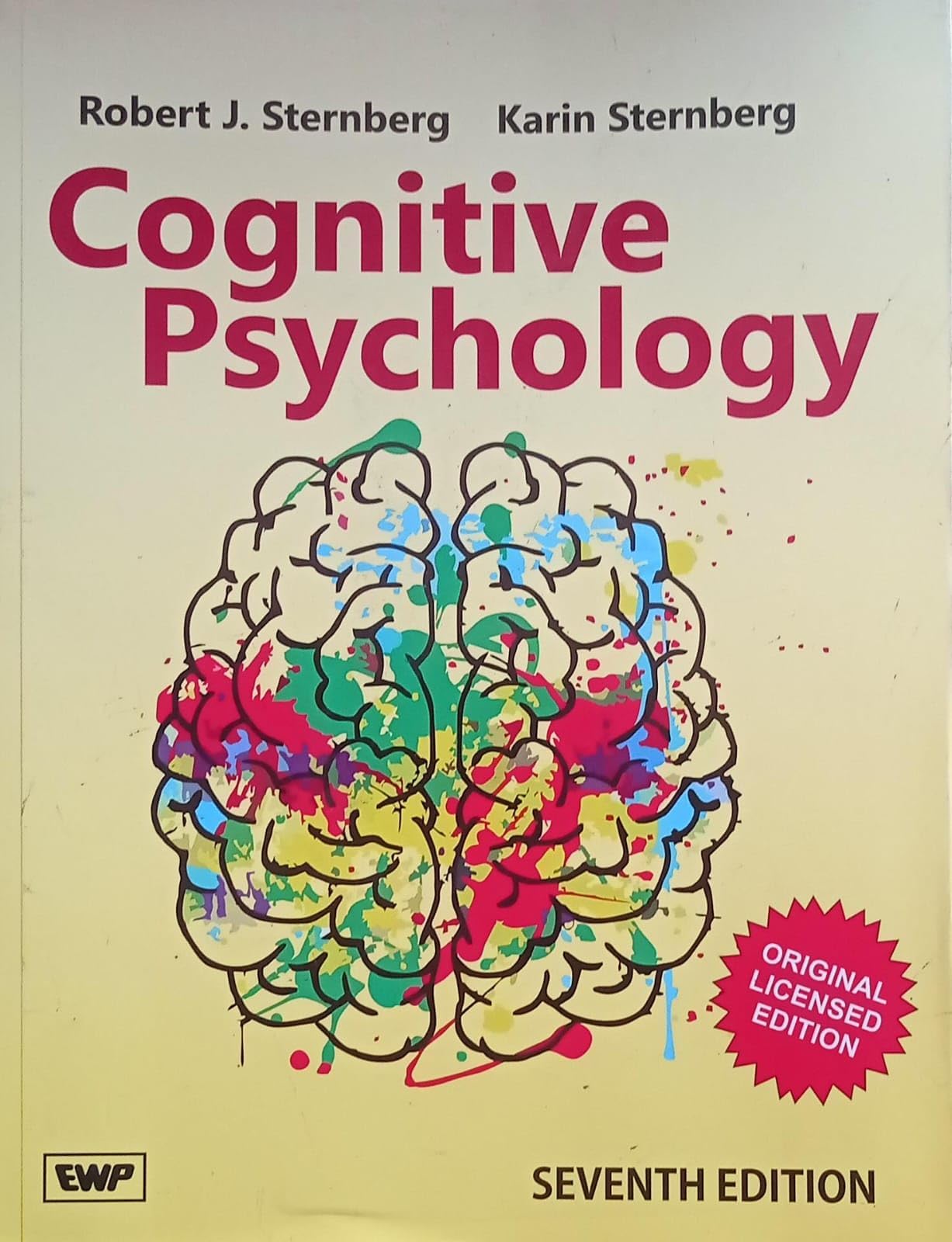 Cognitive Psychology By Robert J Sternberg NVB+++