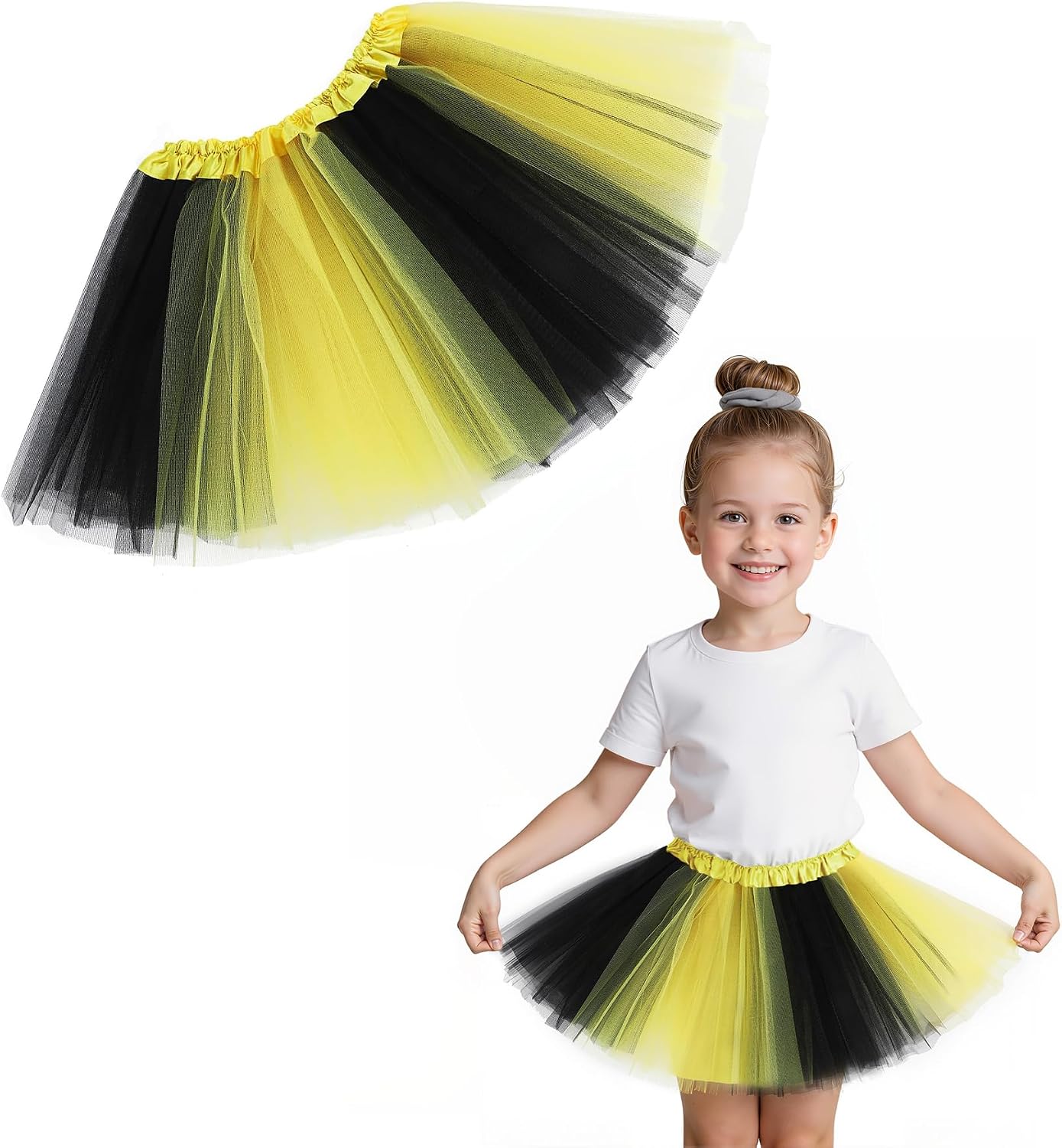 Zando 4-Layer Tutu for Girls Toddler Kids Ages 2-8 Halloween