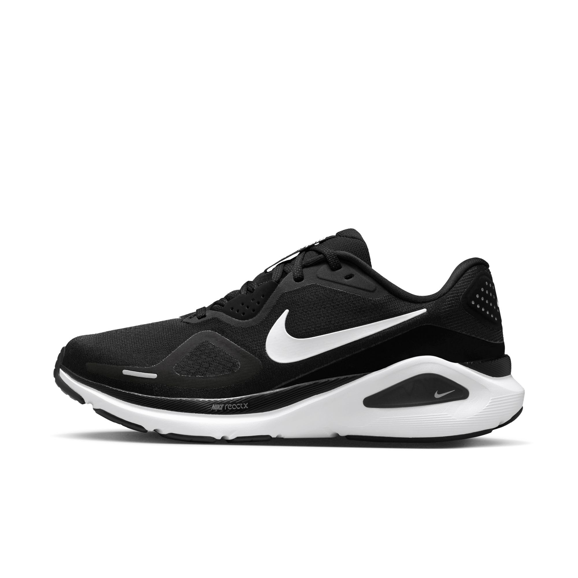 Nike Women's Structure 26 Running Shoes, Black/White/Cool Grey/Metallic, 5