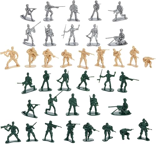 Miniatura 6 de Juego de soldados de juguete de 400 piezas para niños, pequeñas figuras de acción de plástico con mapa de campo de batalla militar, accesorios de