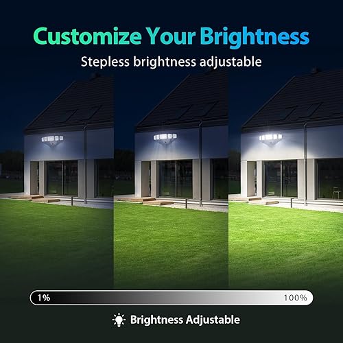 Miniatura 6 de iMaihom 5 cabezales ajustables para iluminación exterior LED del anochecer al amanecer, luces de inundación de 55 W al aire libre con control