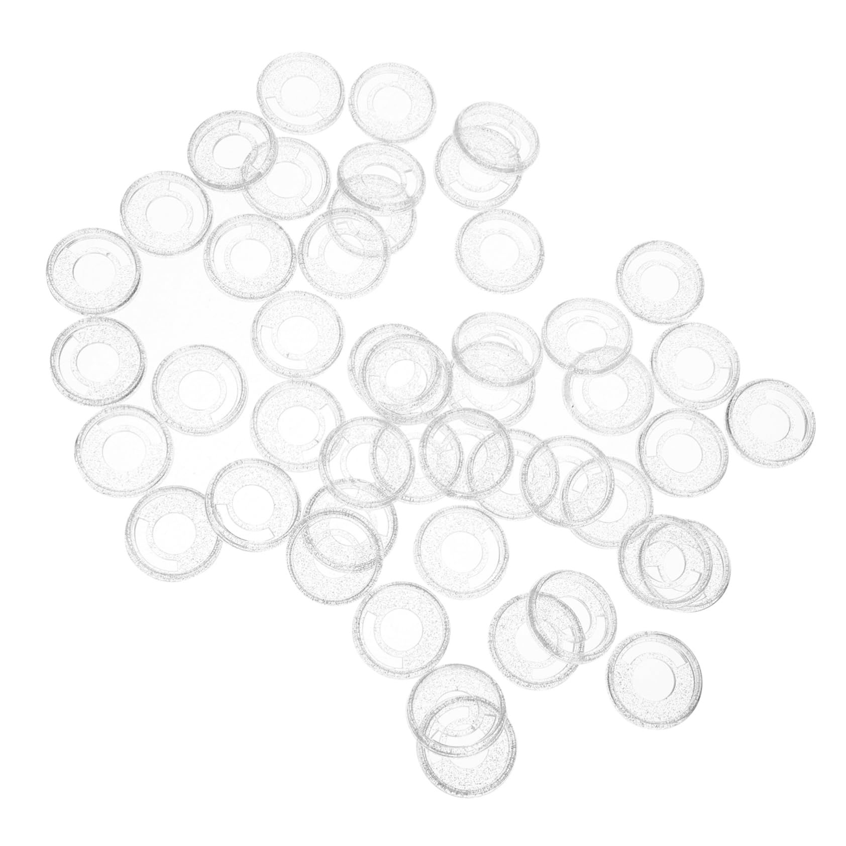 Operitacx 250stücke Plastikkappen Für Notizbuch Transparente Erweiterungsringe Für -planer Leichte Und Tragbare Binderinge Für Loseblatt-systeme Für Schule Und Büro