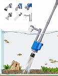 UPETTOOLS Nettoyeur de gravier pour aquarium - Aspirateur à eau automatique électrique amovible, changeur d'eau, nettoyeur de sable et d'algues, filtre changeur 110V/28W