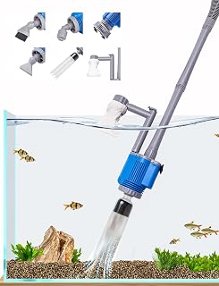 UPETTOOLS 6-in-1 Electric Aquarium Gravel Vacuum Cleaner - 28W 1700L/H Auto Water Changer, Sand Washer, Algae & Debris Remover for Fish Tanks