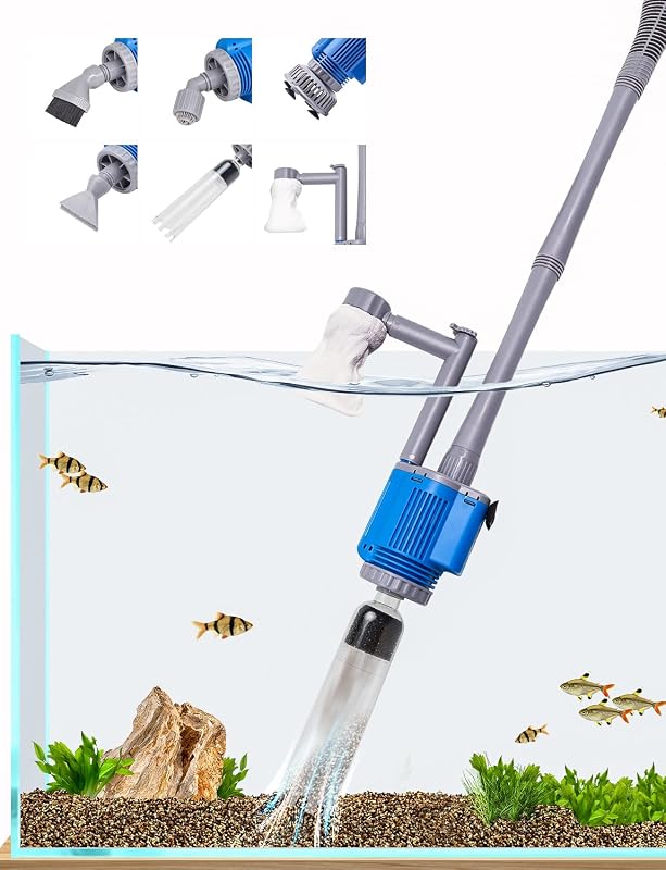Limpador de Cascalho para Aquário com Bomba Submersível e Controle de Vazão UPETTOOLS 28 W