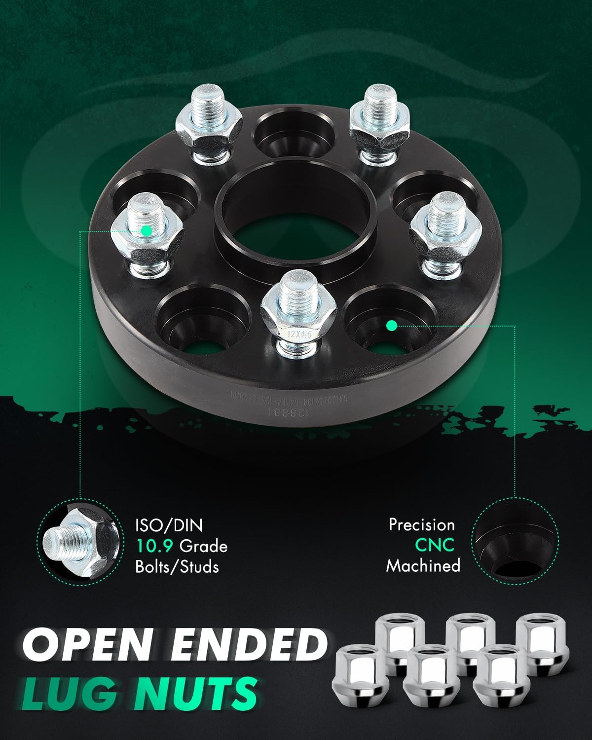 SCITOO 4Pcs Wheel Spacers 20mm 5x100 Bore 54.1mm Studs 12x1.5 5Lug Wheel Spacers Adapters Fit for for Toyota Camry for Toyota Corolla for Toyota for Prius for Toyota Celica Matrix for Lexus CT200h