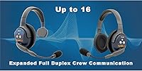 Vista 2 de Eartec ETP2S Ultralite PRO16 Manos Libres Full Duplex Wireless Headset Comunicación para 2 usuarios – 2 auriculares de un solo oído, alcance