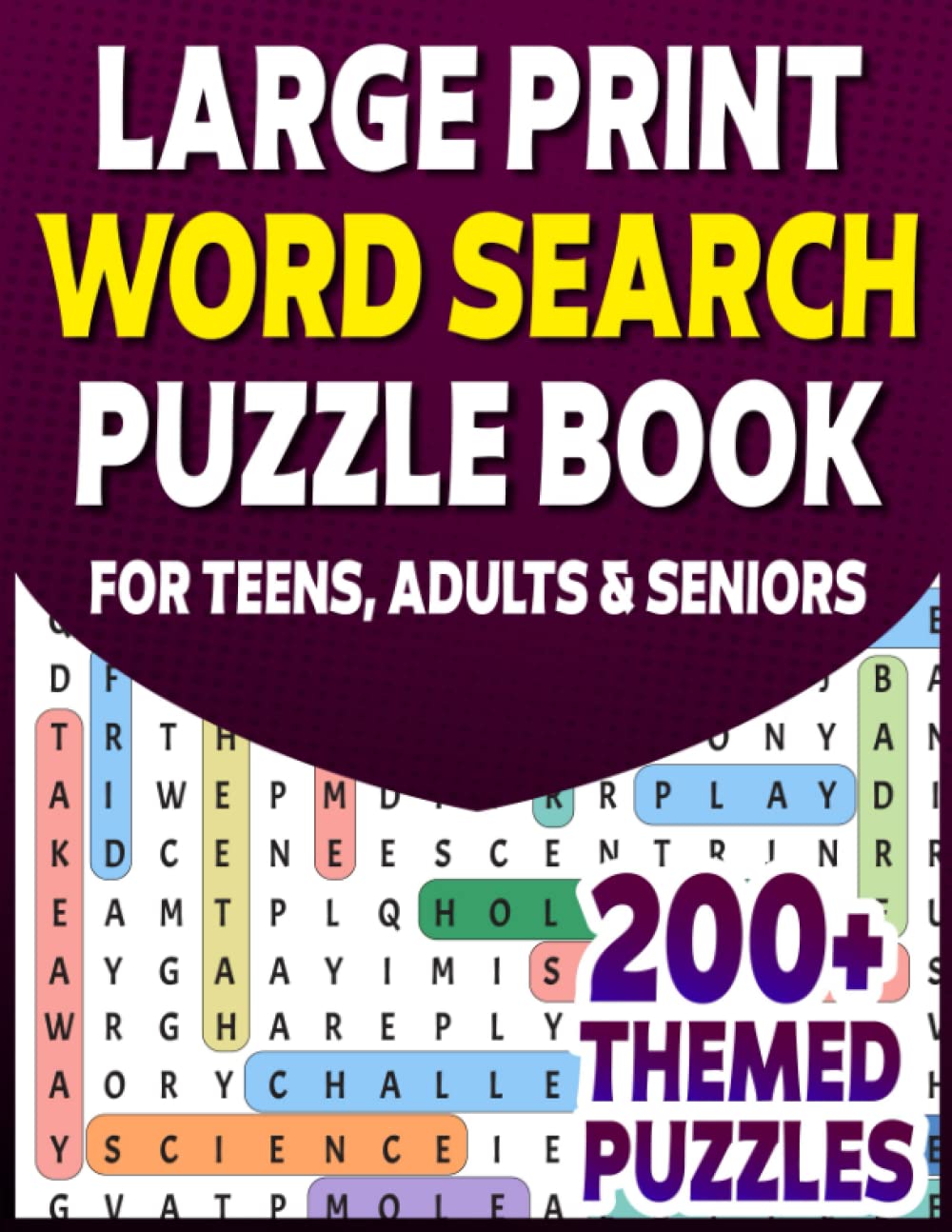 Large print word search puzzle book word search puzzle book for adults