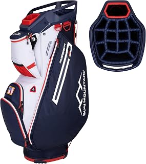 2025 Maverick 14 Way Divider Golf Bag with 9 Spacious Pockets - Lightweight Golf Bag for Men and Women with Ergonomic Shoulder Straps Ideal for Both Carts and Walking