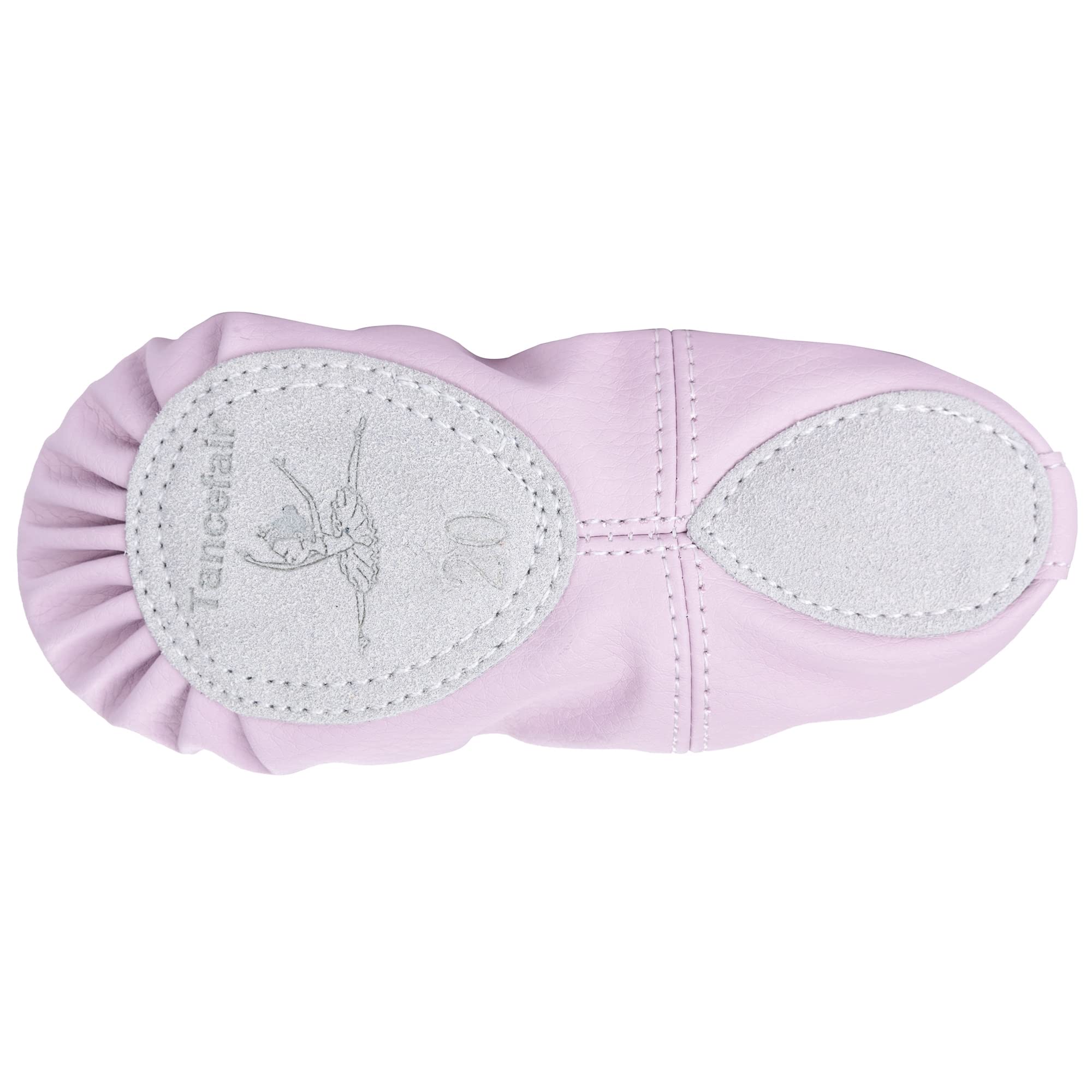 Tancefair Scarpette da Danza Classica in Pelle Scarpe da Ballo Mezza Punta Scarpette da Ballerina Ginnastica Ballo Pantofole per Bambina Ragazze e Donna