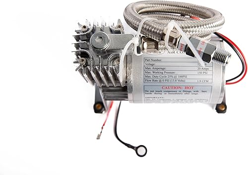 Miniatura 6 de Viking Horns V107C - Compresor de aire resistente de 150 PSI para bocinas de tren