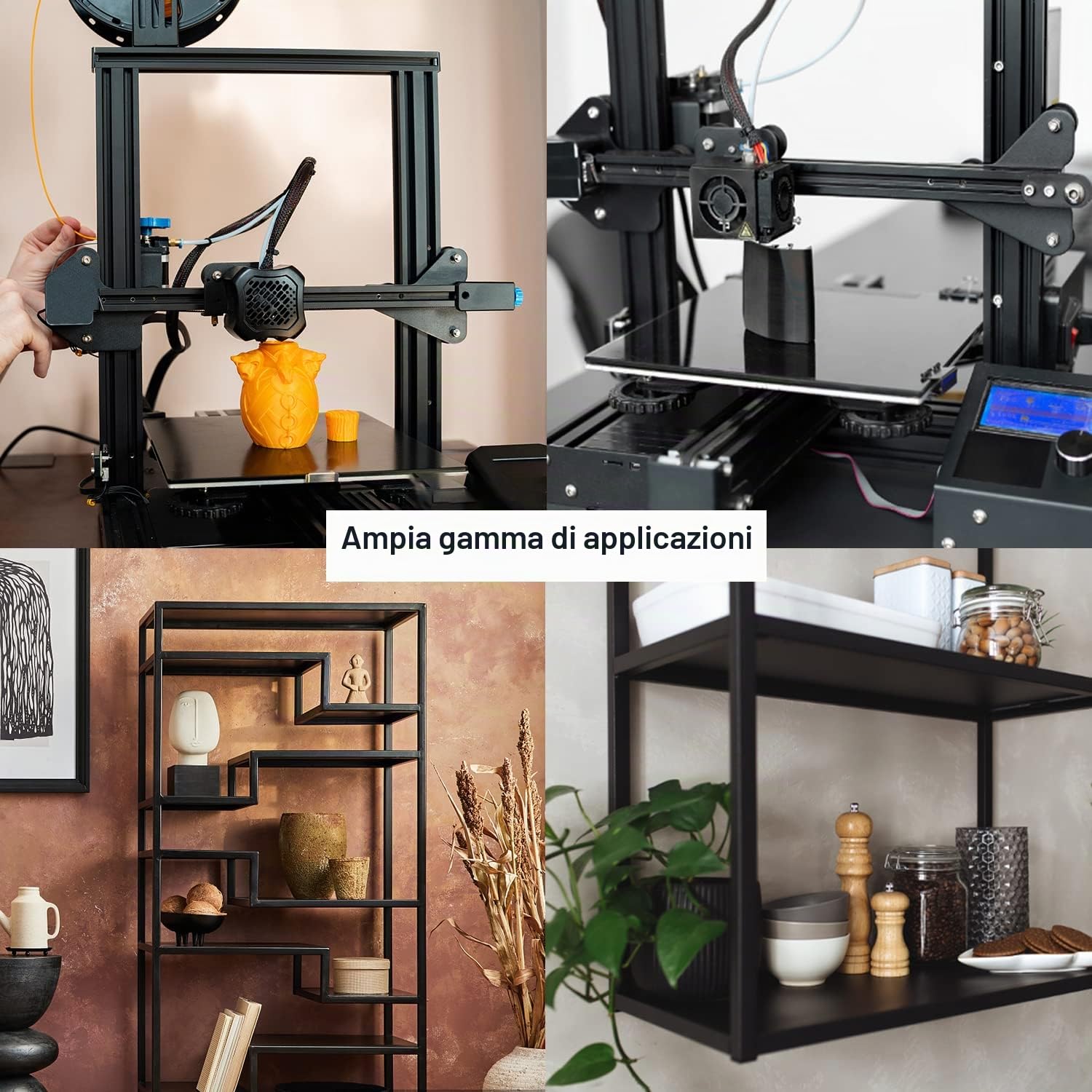 CNCMANS Profilo in alluminio 2040, 10 pezzi, 1220 mm, 2040, profilo in alluminio, 20 x 40 V, tipo europeo, profilo in alluminio 2040, tipo V, connettore angolare a L, dado a T, per stampanti 3D,