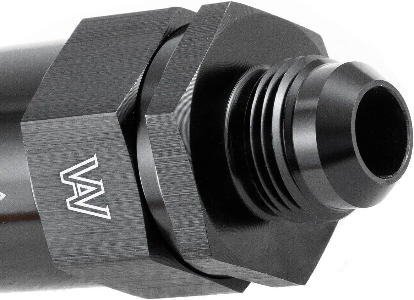 8 AN to AN8 Flare Inline Check Valve One Way Check Valve Male Fuel Hose Fitting with Spring Design Inside Parts Aluminum Black