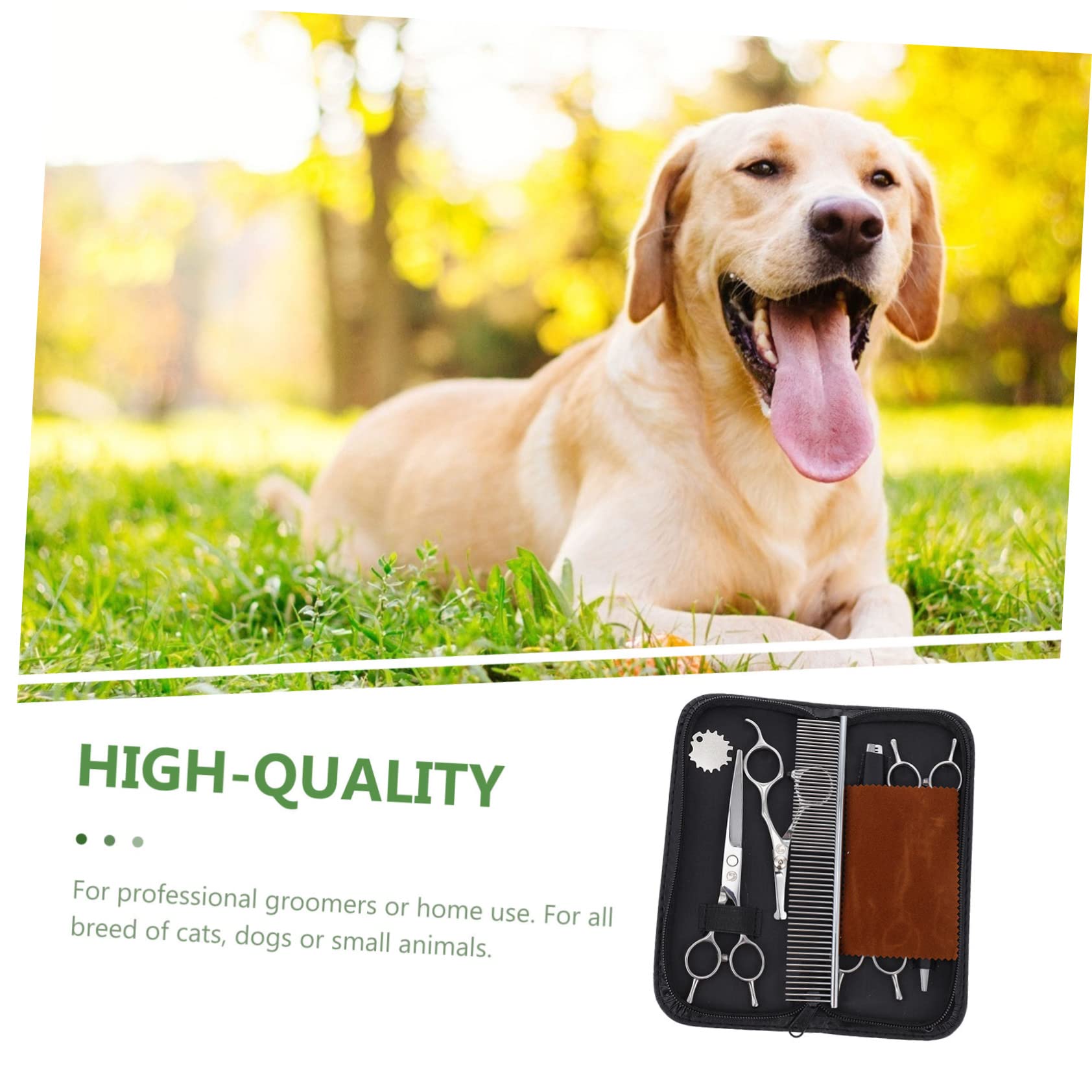 Sosoport Ciseaux De Toilettage Pour Chiens Kit De Coupe De Cheveux Pour Animaux De Compagnie Ciseaux Pour Poils De Chien Et Chat