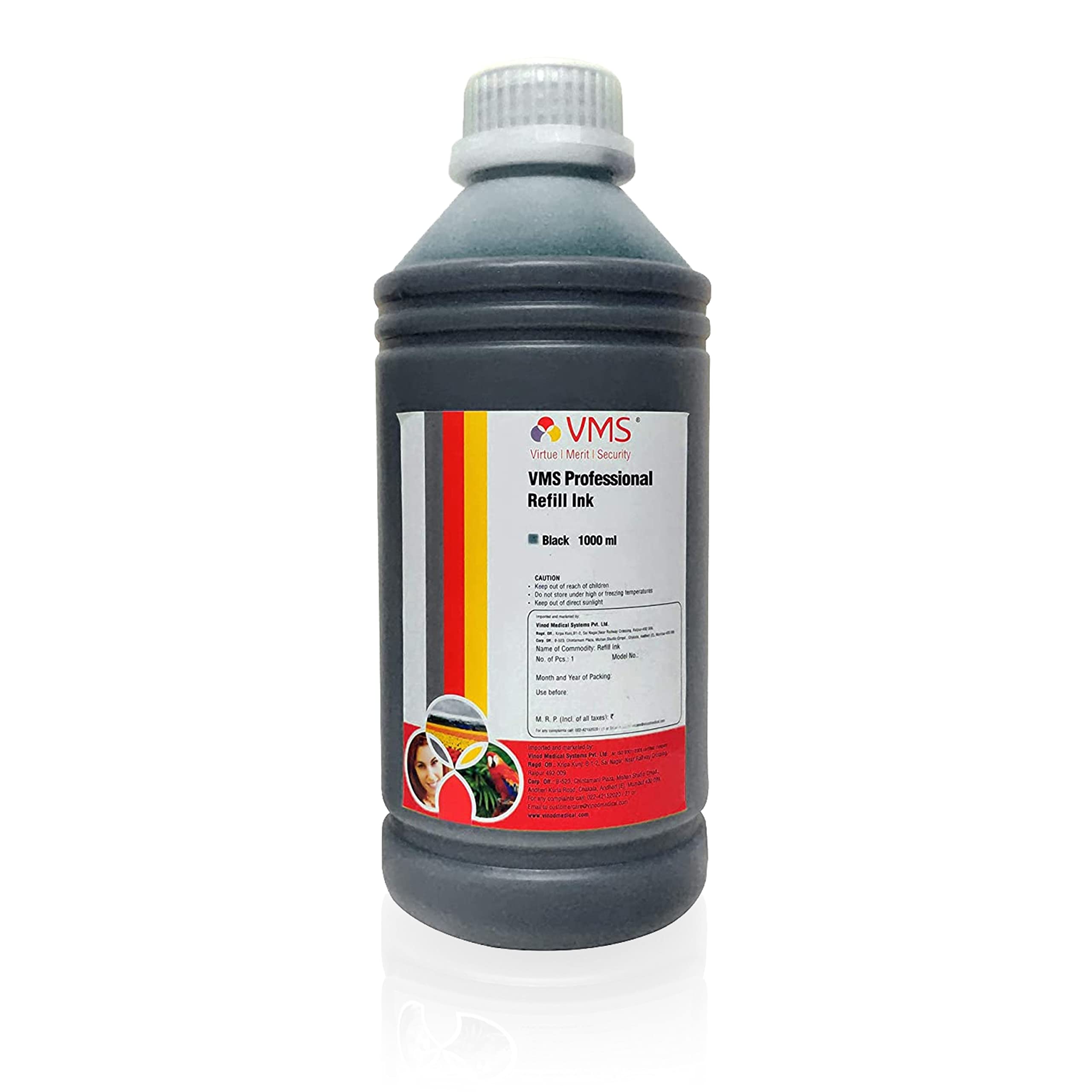 VMS Professional Refill Ink 1 l CIFSR Color Black Refill Ink Compatible for Epson L100, L110, L130 Printers (B074MBHGDN) Amazon Price History, Amazon Price Tracker
