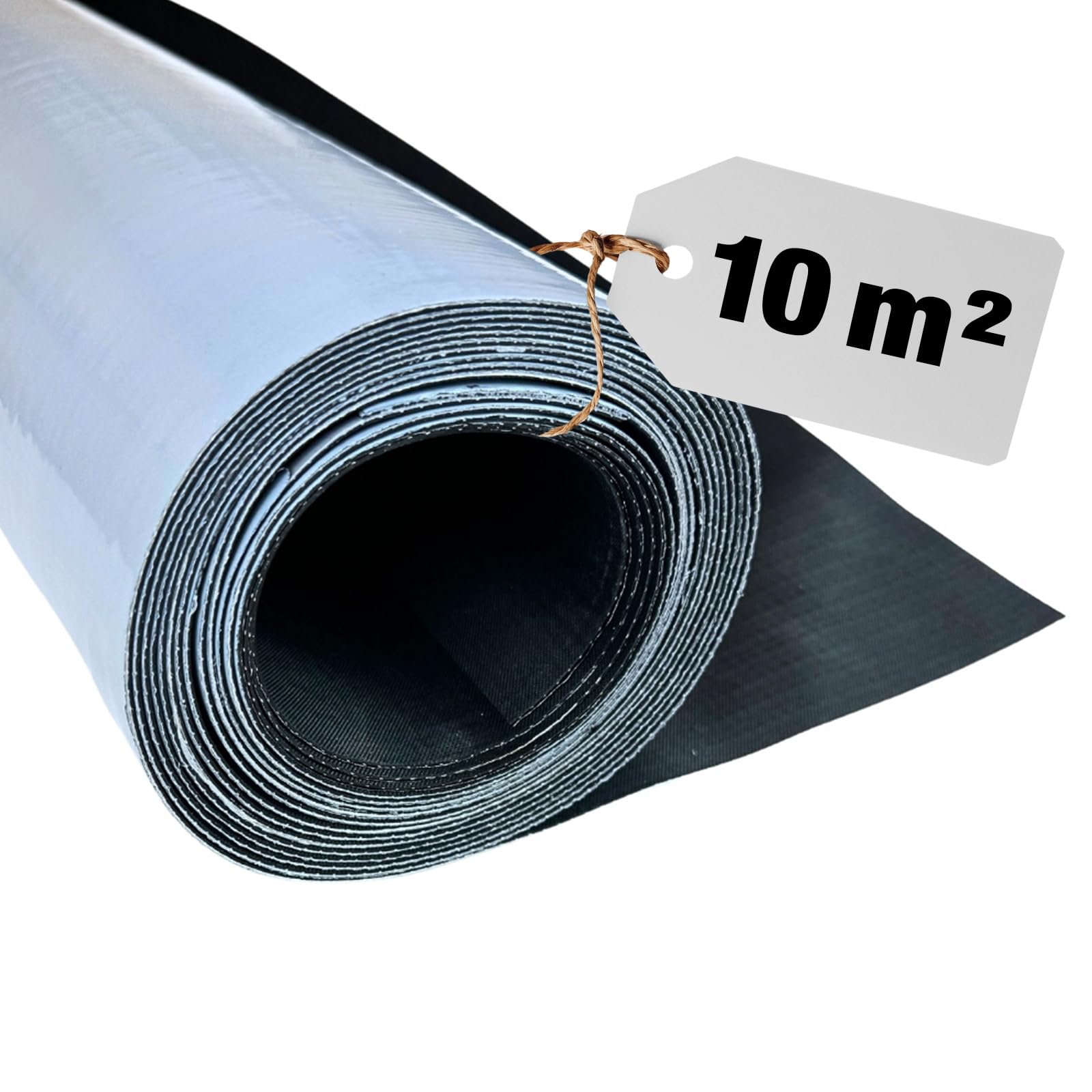 HSS EPDM Dachfolie Selbstklebend – 10m² KSK Dachbahn für Gartenhaus & Carport – UV Beständig & Wasserdicht – 1,3mm Stark – 100cm x 10 m – Schwarz