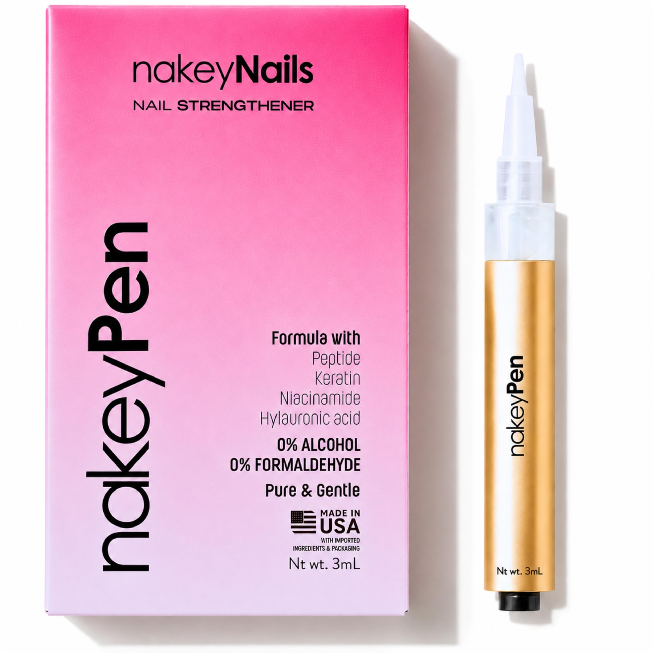 Complete Nail Recovery Treatment for Gel & Acrylic Damage with Hydrolyzed Keratin + Peptides for Stronger, Healthier Nails | Dermatologist Recommended