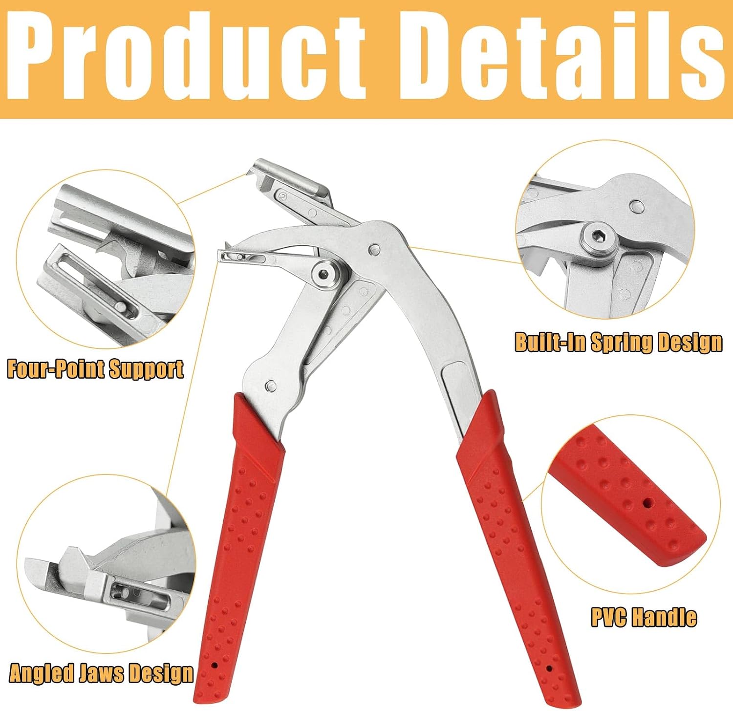 Car Clip Pliers & Trim Removal Tool Professional Disassembly Tool | Heavy Duty Spring-Loaded Panel Clip Removal Pliers for Auto Fasteners Trims Buckles Rivets Without Damage