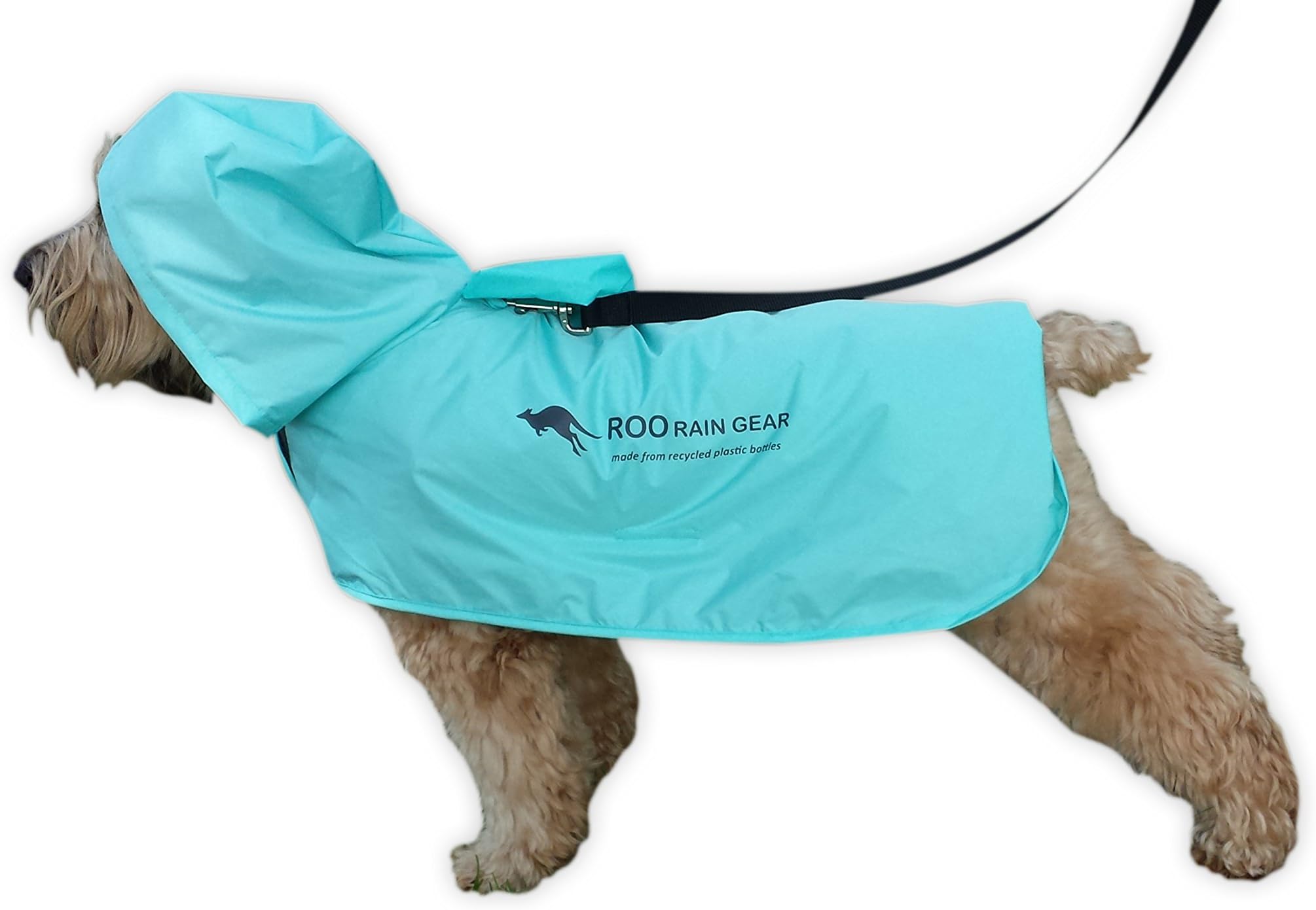Dog Recycled Plastic Bottle Packable Rain Poncho L (Fits up to 22" Length & up to 30" Girth ie: Beagle to Border Collie)