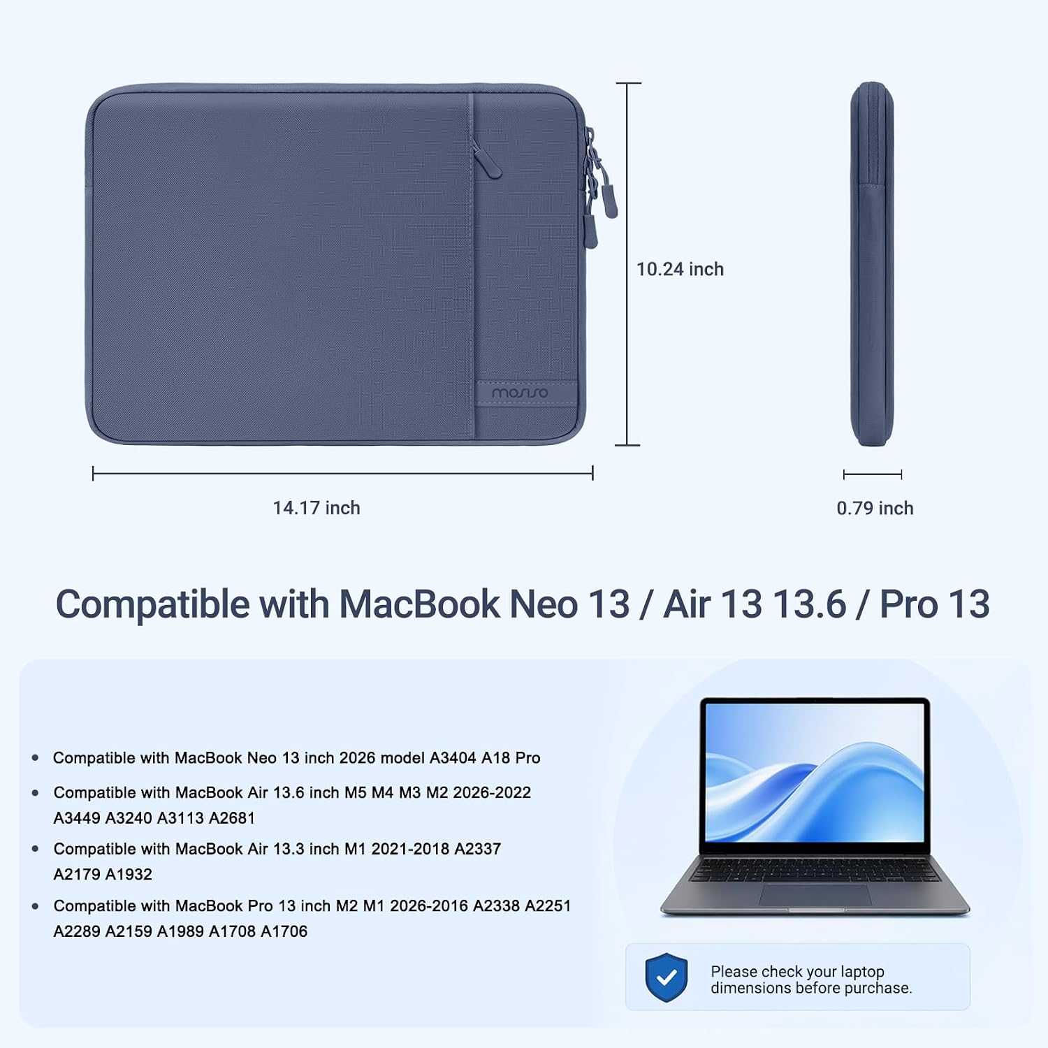MOSISO Laptop Case Compatible with MacBook Pro 14 inch M5 M4 M3 M2 M1 image 2