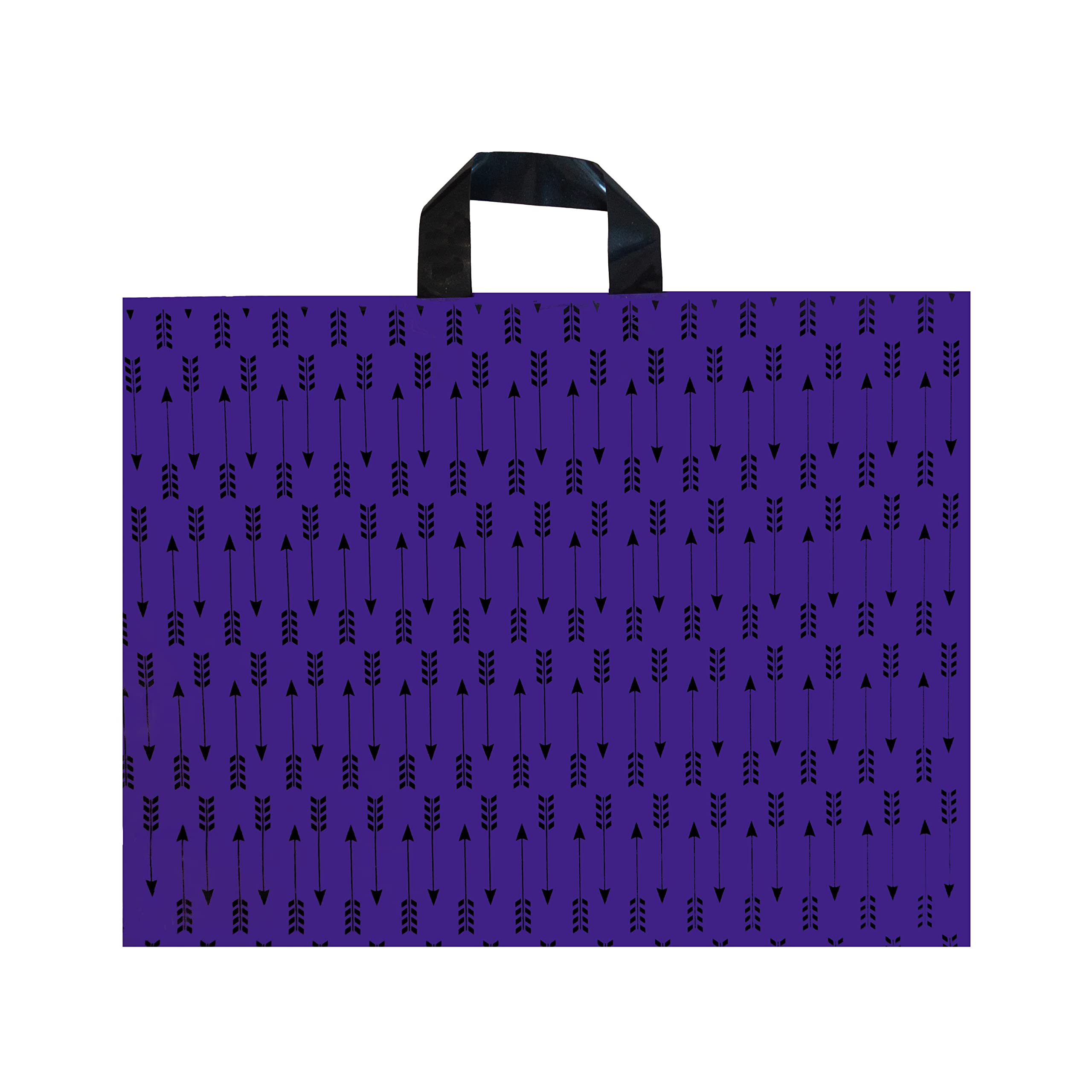 Infinite Pack Large Thank You Merchandise Bags w/Loop Handle, Glossy Boutique Bag, 3" Bottom Gusset & 3 Mil Thick