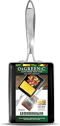 Sartén antiadherente para huevos, ligera y resistente a los arañazos, libre de PFOA/PFOS, pequeña sartén para huevos compatible con todos los