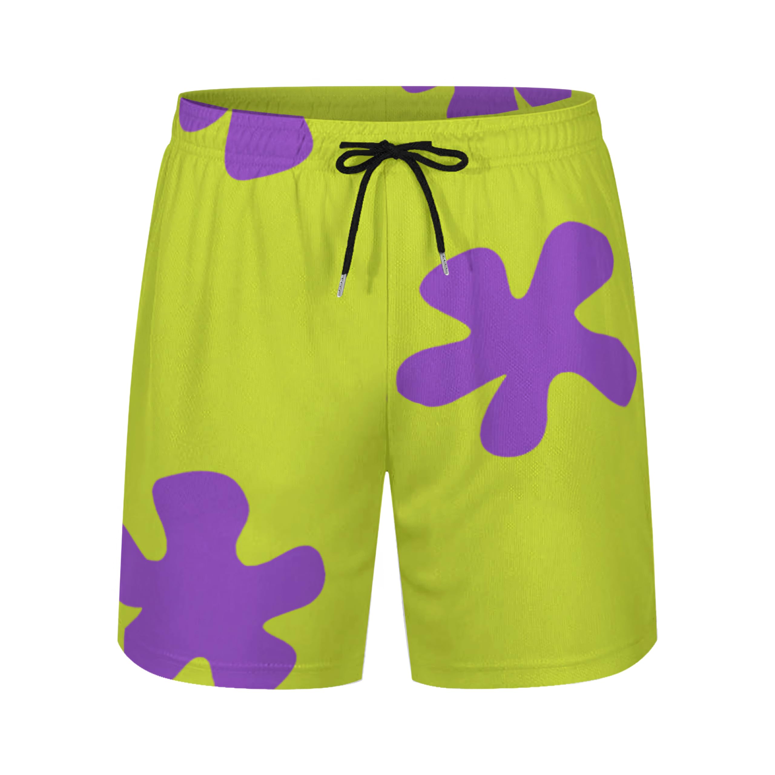Funny Men's Board Shorts, Quick Dry Green Swim Trunks with Pocket and Mesh Lining Beach Shorts Bathing Suits-image-10