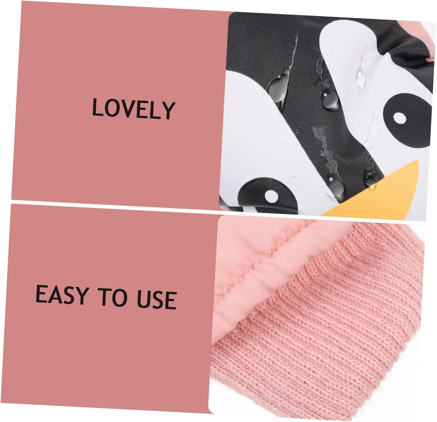 Gatuida 1pair Boy Girl's Ski Gloves Cartoon Design Warm and Comfortable Gloves for Boys and Girls Thickened and Fleece Lined for Outdoor Activities