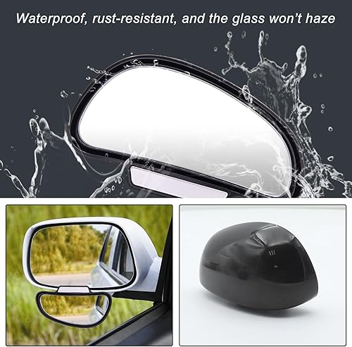 Miniatura 5 de Espejo de punto ciego, espejos retrovisores para automóvil, espejo auxiliar universal para automóvil, vidrio verdadero HD, espejo lateral auxiliar