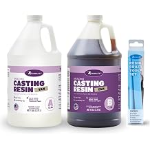 Alumilite Amazing Casting Resin Tan 2 Gallon with 8-Piece Resin Tool Set
